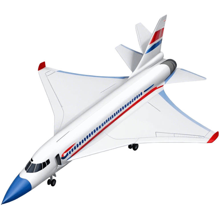 Concorde - British Airways (Model Year: 2020) (Iconic colour: White with blue and red) emoji