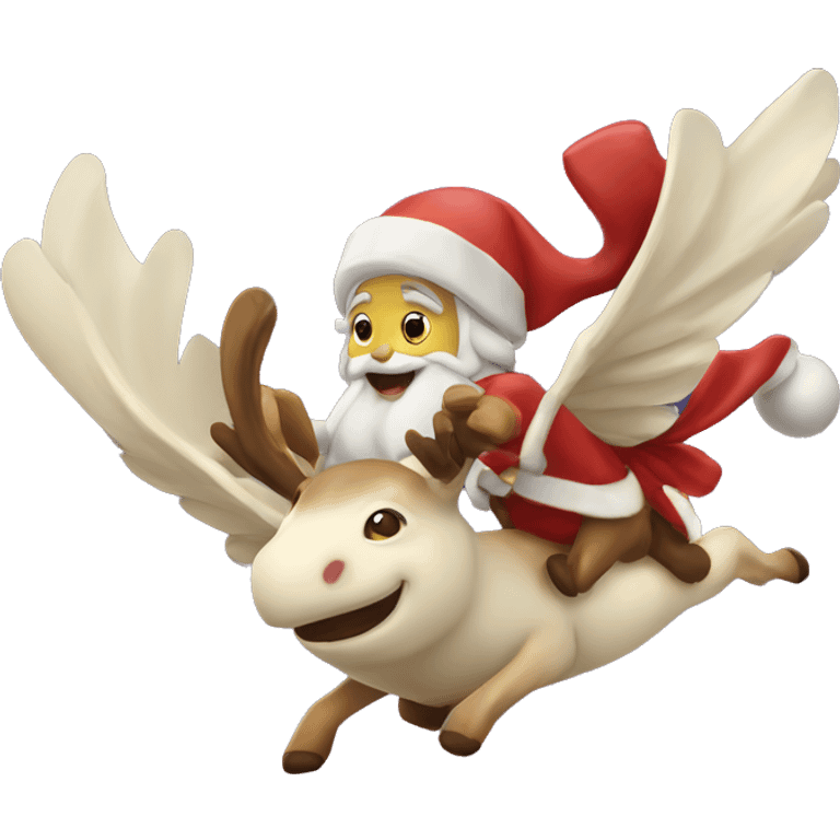 Elfaba volando en Navidad  emoji