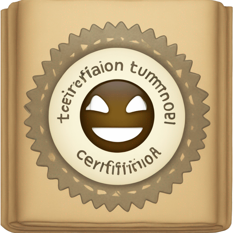 The certification logo  emoji