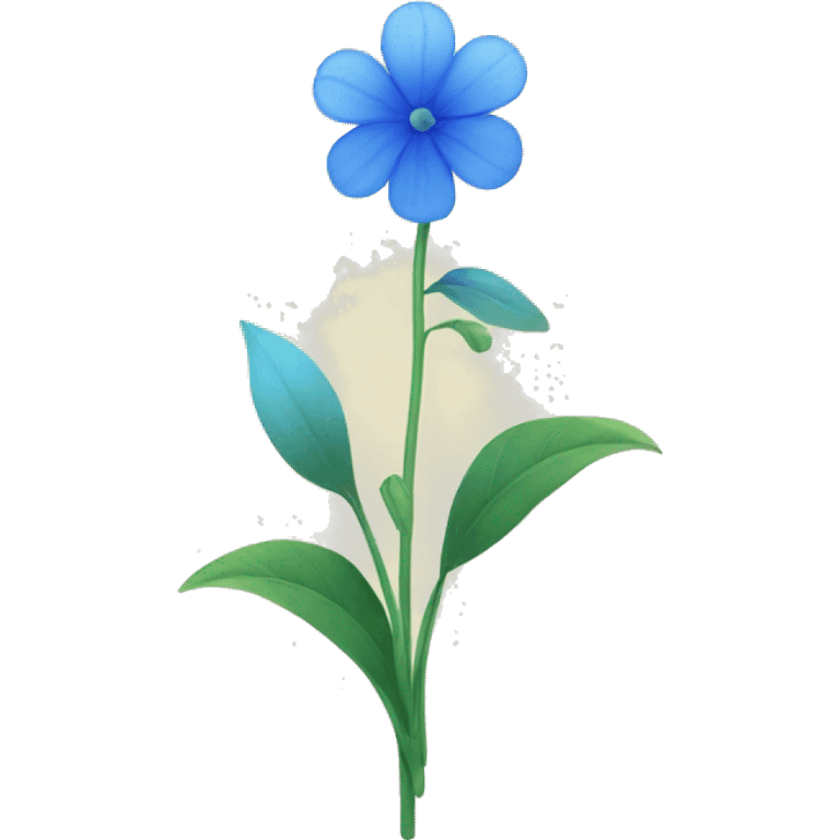 blue flower emoji