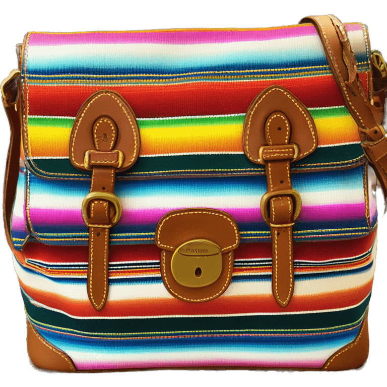 Realistic dooney and Bourke serape pattern satchel purse. emoji