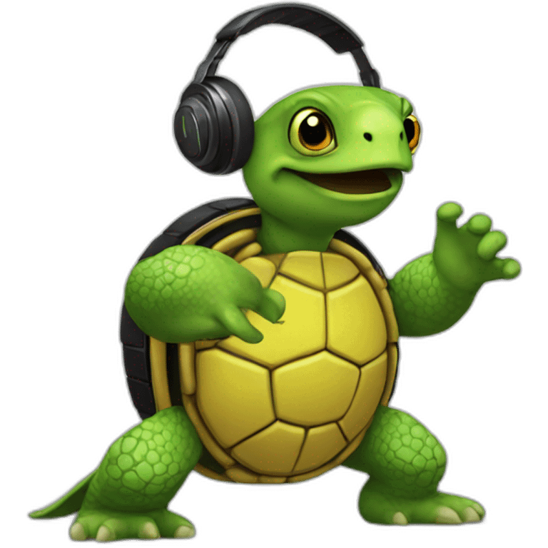 Dj turtle emoji