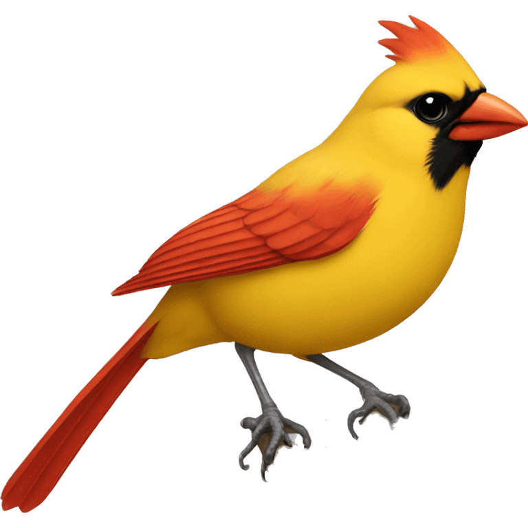 Yellow cardinal  emoji