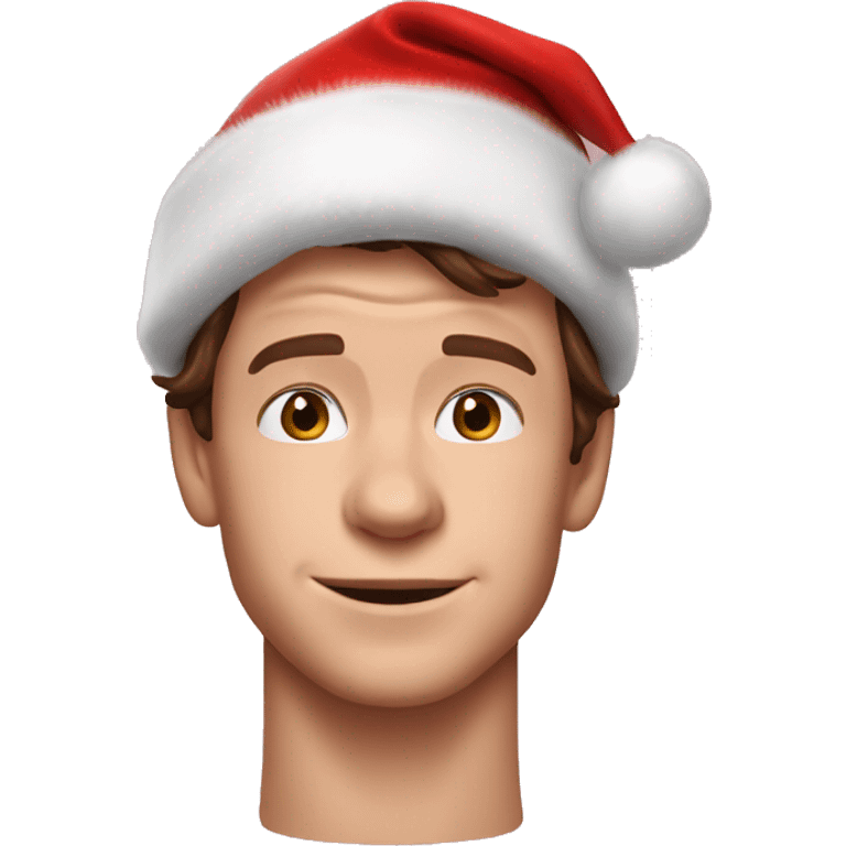 tom holland with santa hat emoji