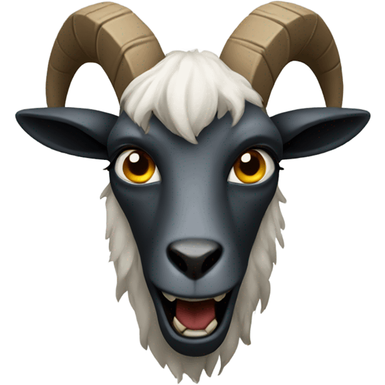 Evil goat emoji