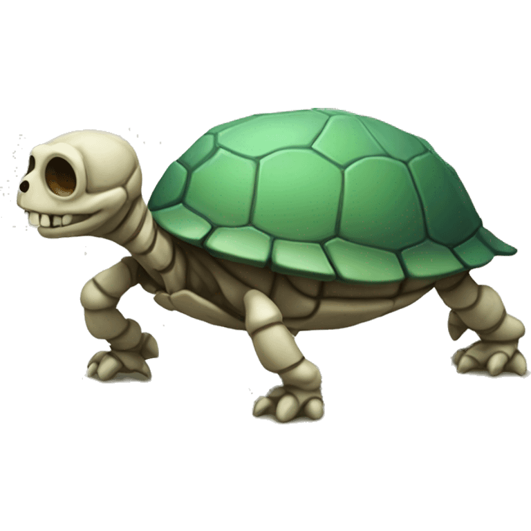 A skeleton turtle emoji