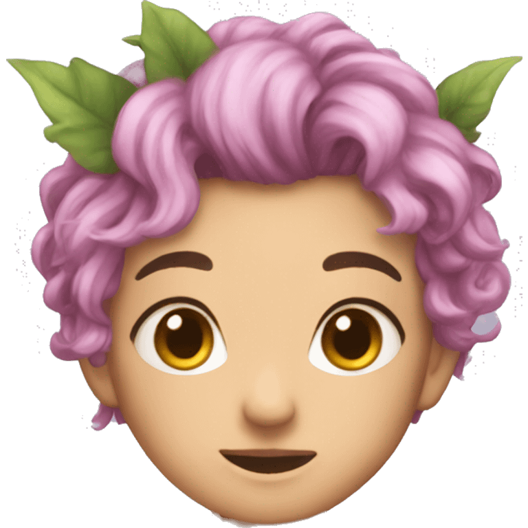 A blushing fae emoji