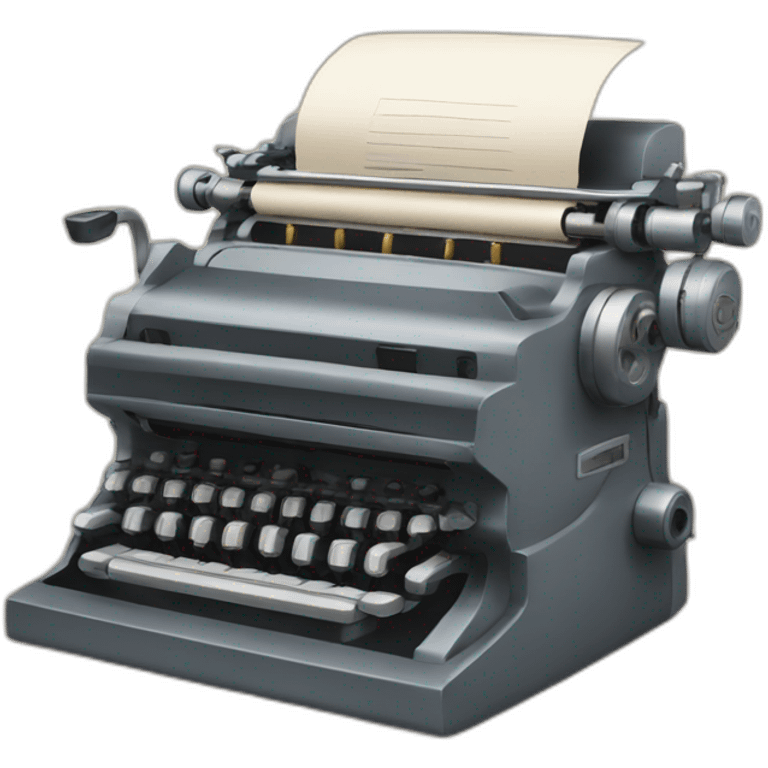 writing machine emoji