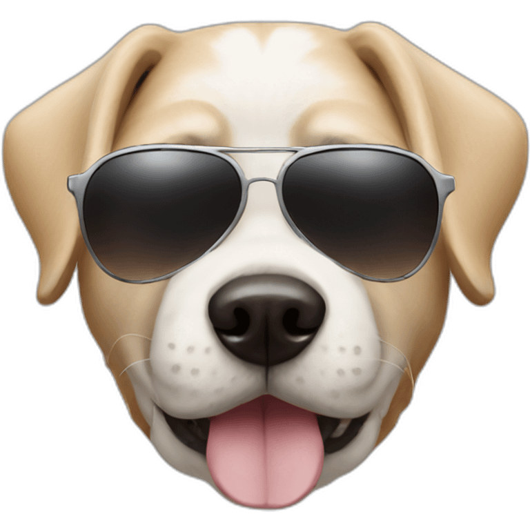 Dog with sunglasses  emoji