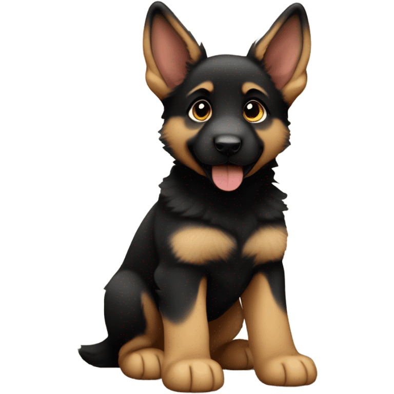 German shepherd puppy emoji