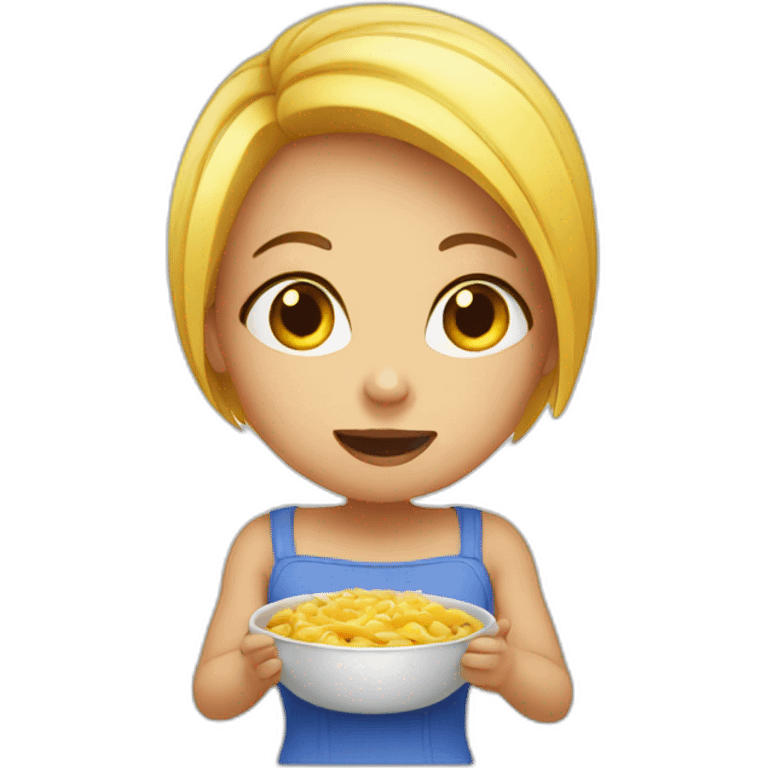 Hungry girl emoji