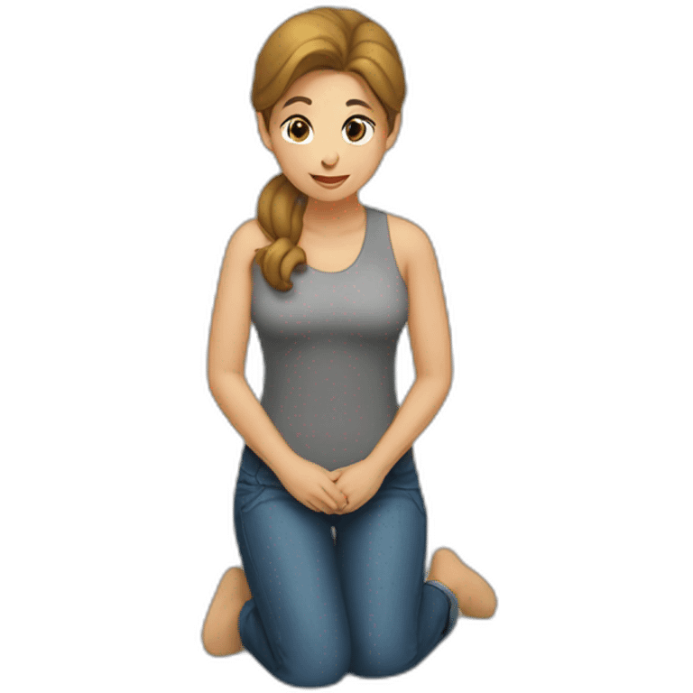 man-on-knees-facing-woman emoji