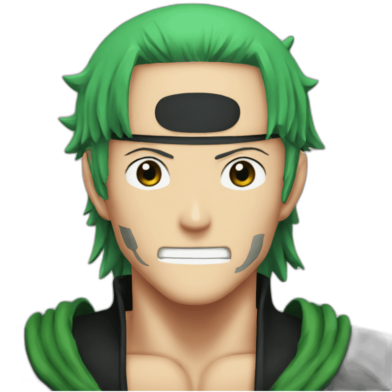 zoro one piece head emoji