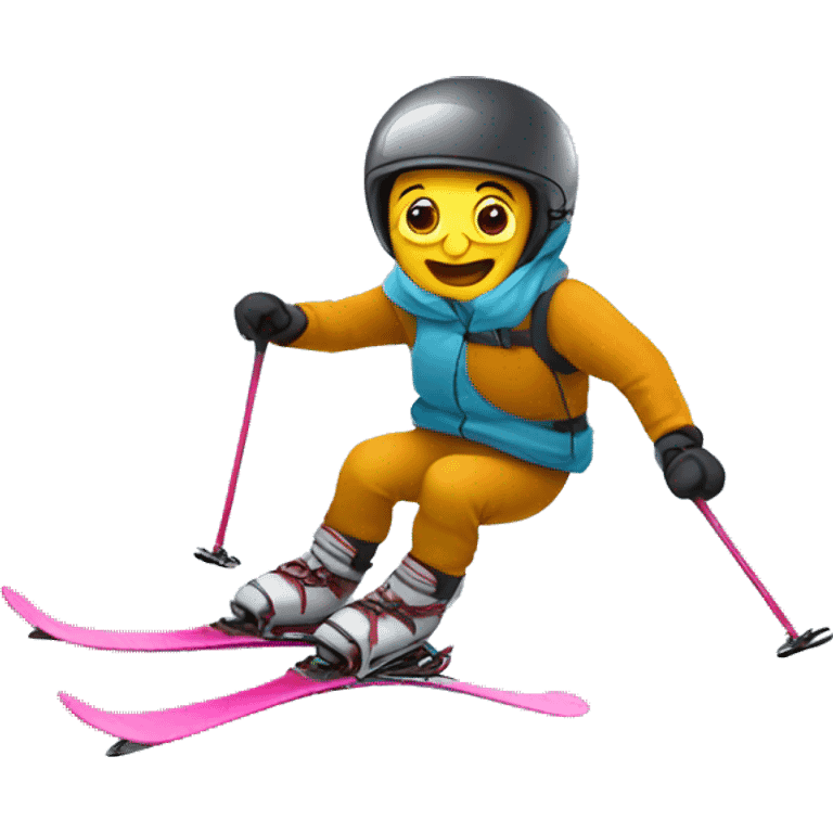 Squirm skiing  emoji