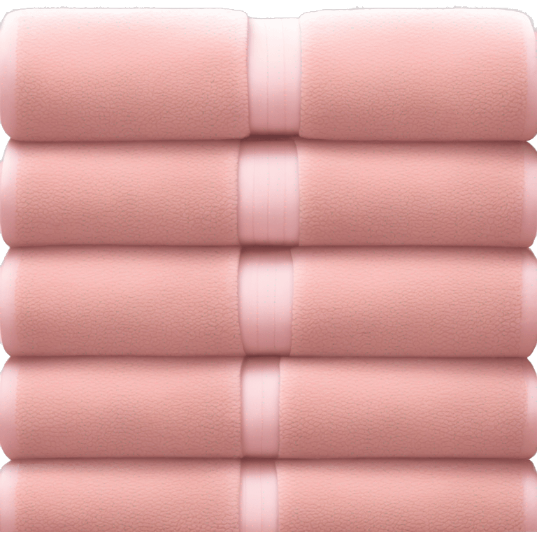 Light pink stacked towels emoji