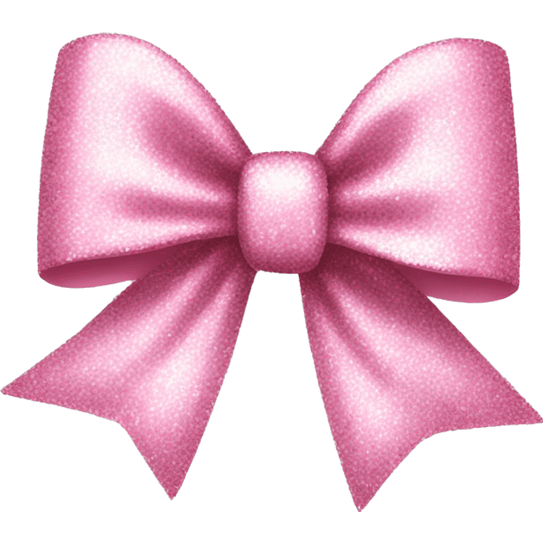 light pink glitter shimmering bow emoji