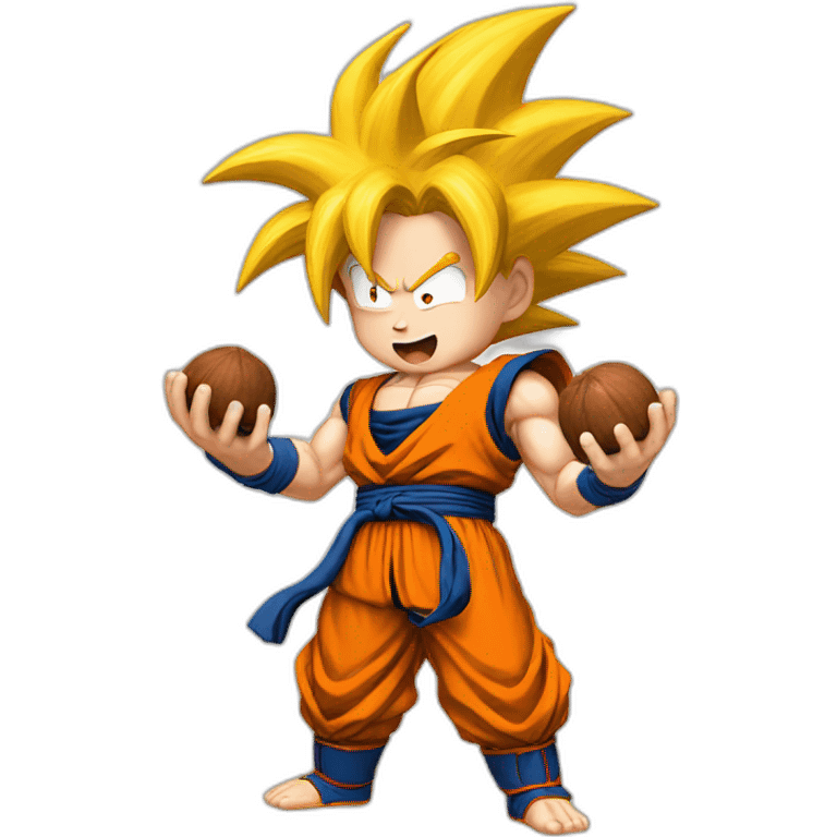 goku holding nuts emoji