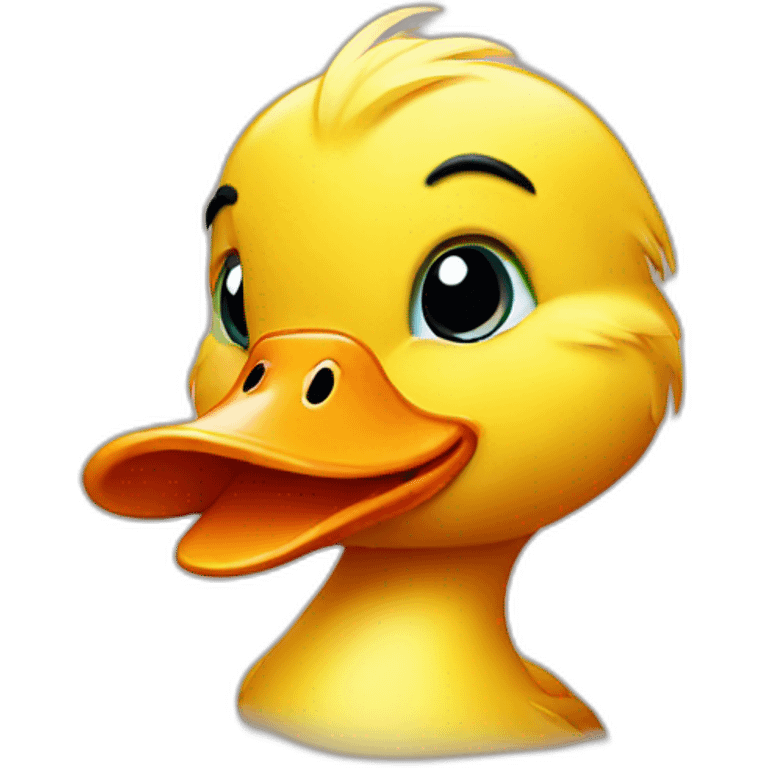 cute duck head emoji