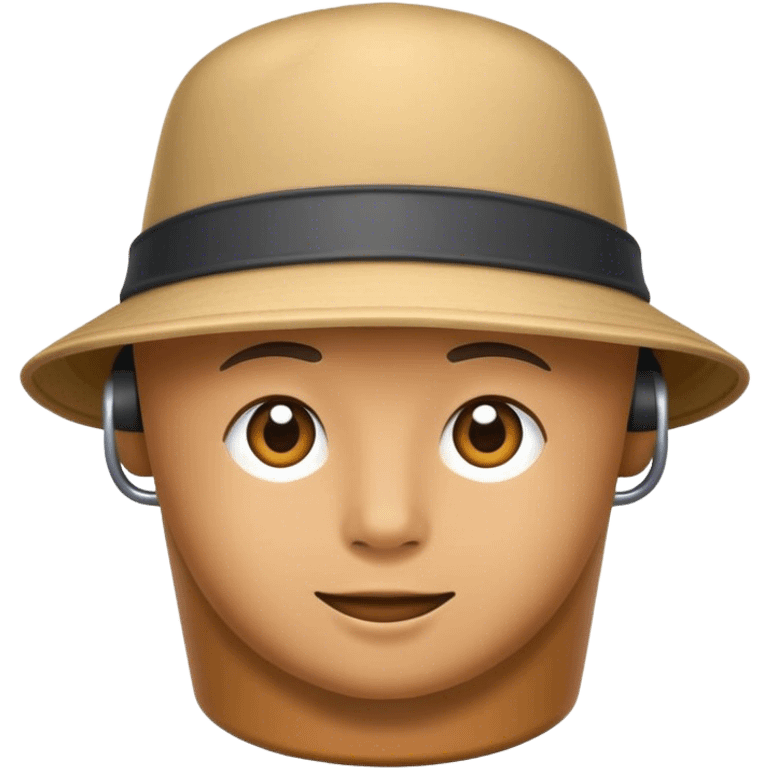 A bucket with a hat on  emoji