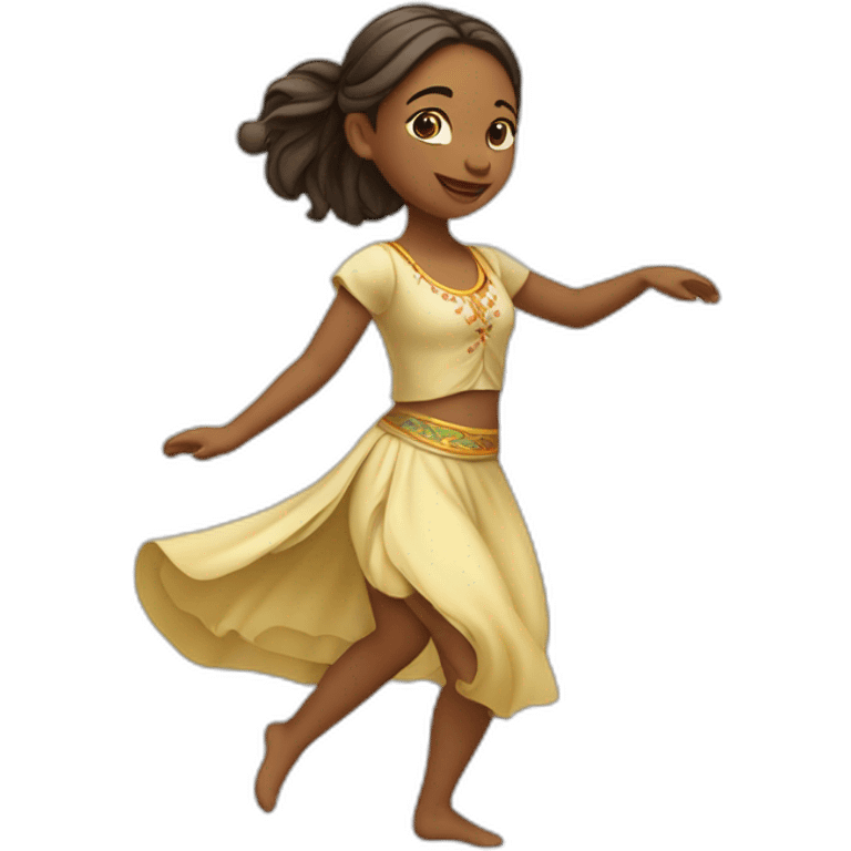 Fille qui danse de la danse traditionnelle emoji