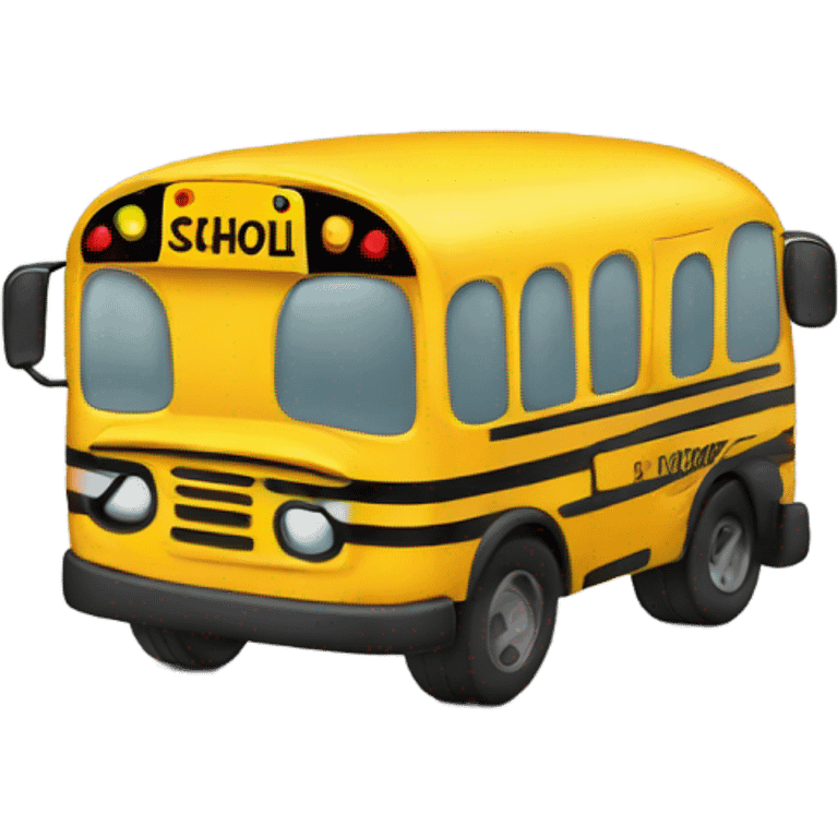 Inside a school bus emoji