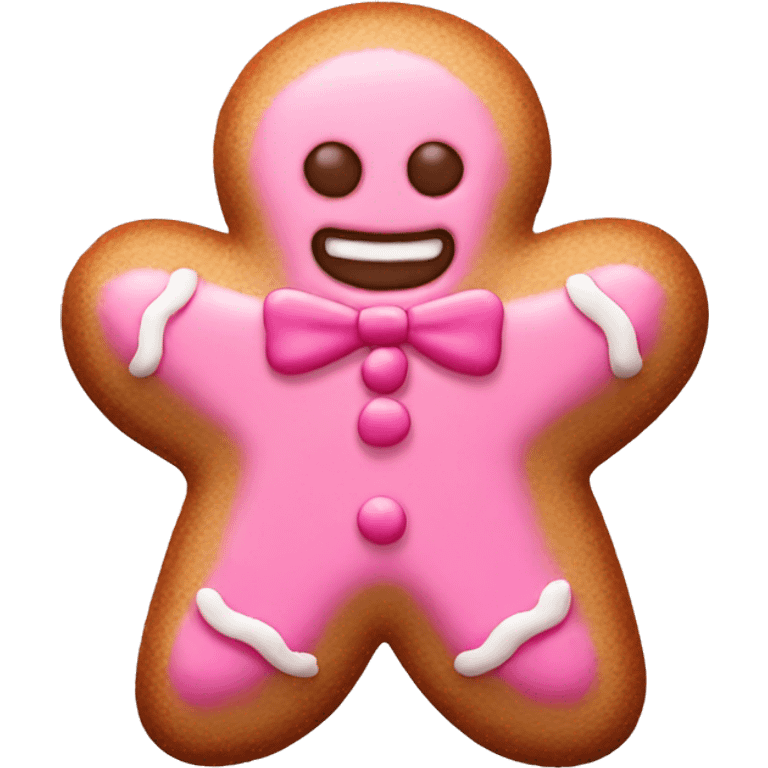 pink gingerbread cookie  emoji