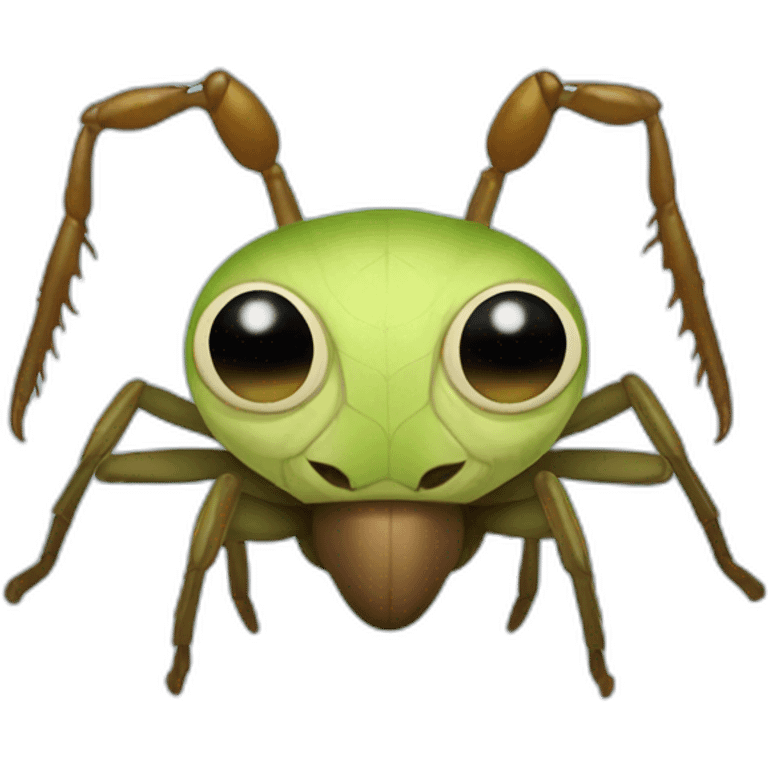 Anthropomorphic Furry mantis spider ant head emoji