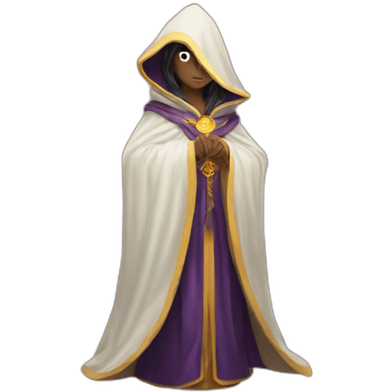 Mystic Oracle with a cloak  emoji