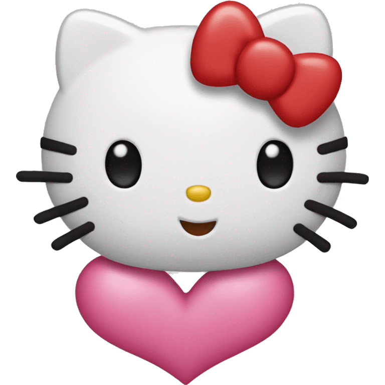 hello kitty heart emoji