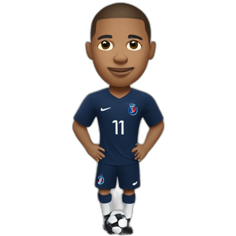 Mbappé sign football emoji