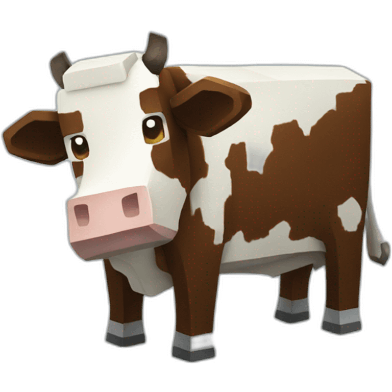 minecraft cow emoji