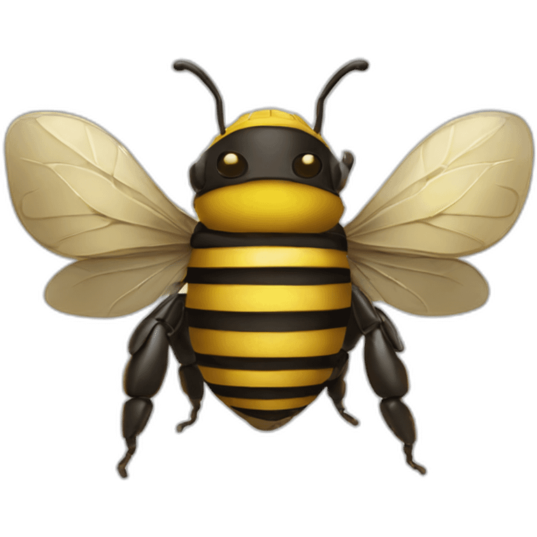 Bee in Roman helmet emoji