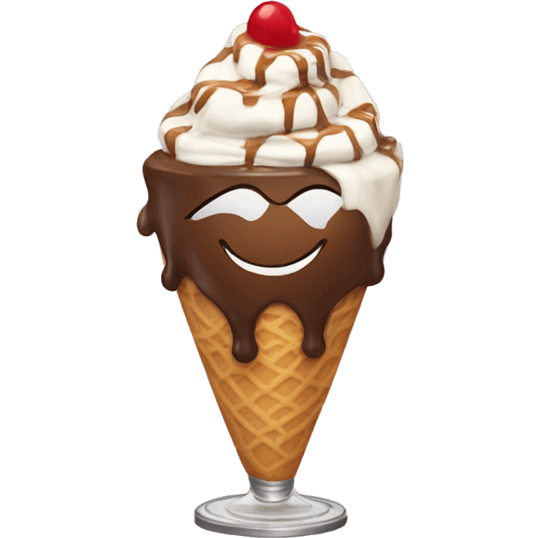 Toffee sundae emoji