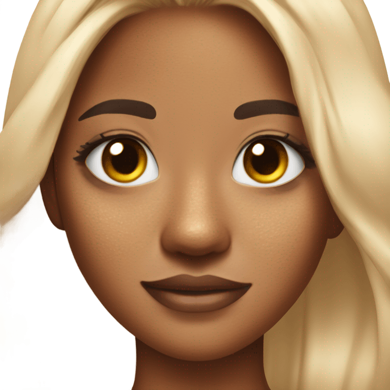 Hyperpigmentation girl from TikTok emoji