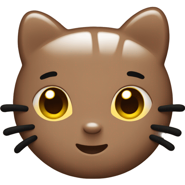 Brown hello kitty emoji