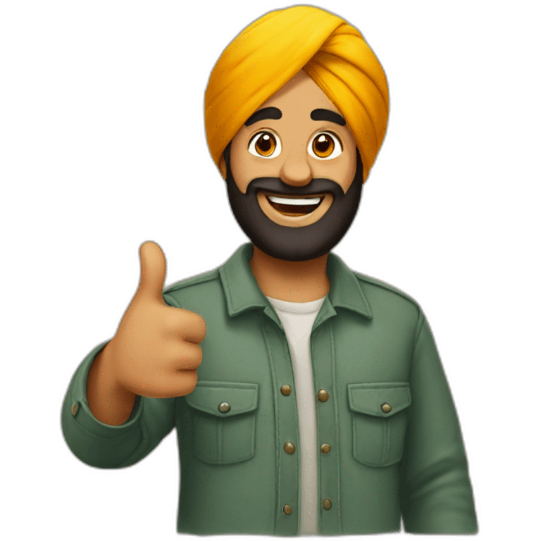 punjabi-man-thumbs-up emoji