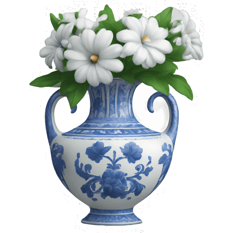 blue and white vase emoji