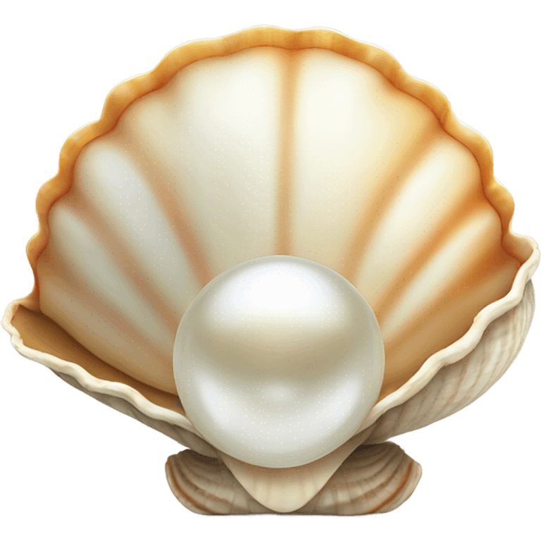 shell with pearl emoji