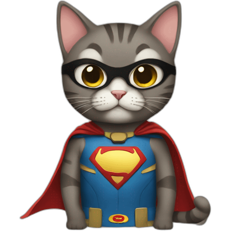 Super hero cat emoji