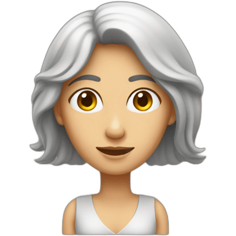 Mujer sentada en wc emoji