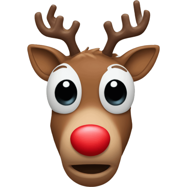 Rudolph  the red nosed reindeer  emoji