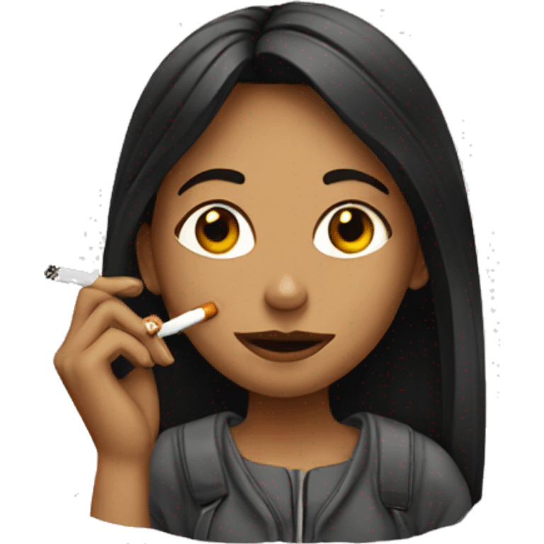 Girl with a cigarette  emoji