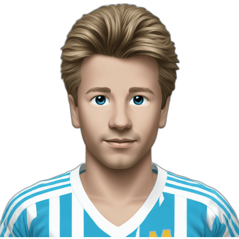 Young Chris Waddle Olympique de Marseille emoji