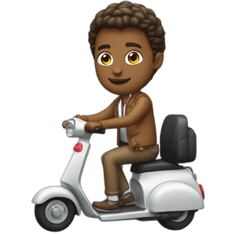 francois holland sur un scooter emoji