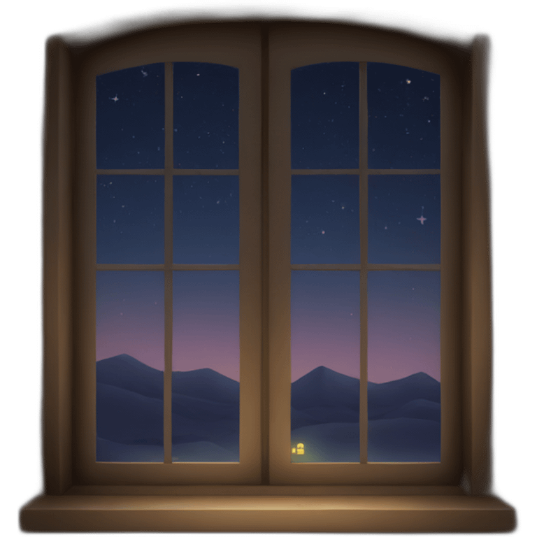 window at night emoji