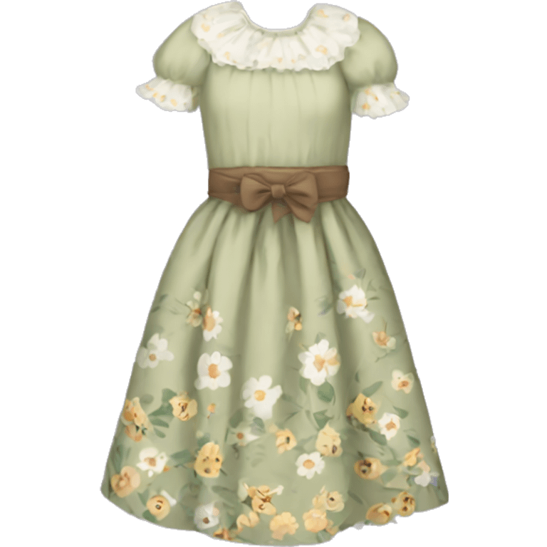 Pretty Cottagecore dress emoji