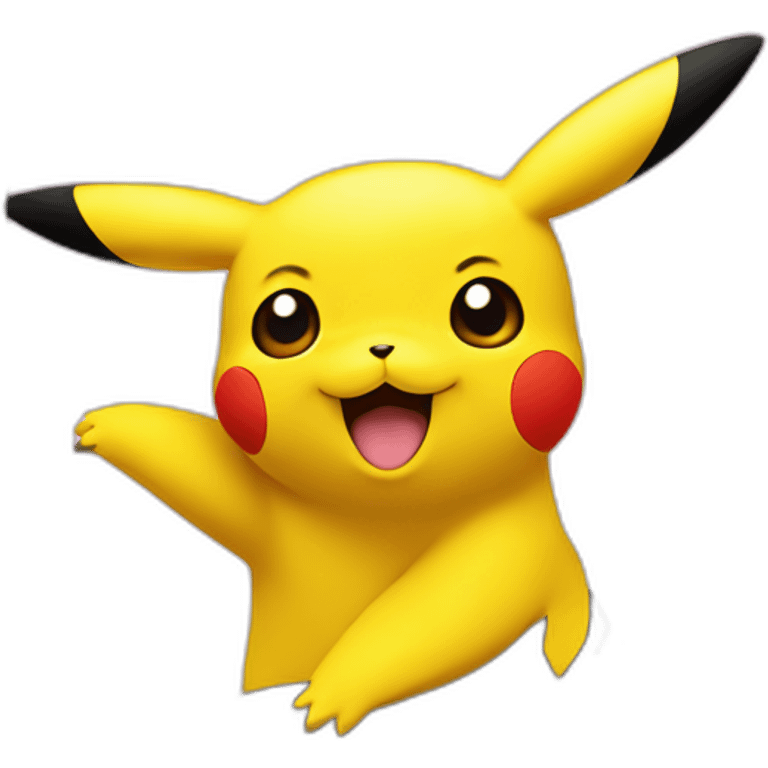 Pikachu in a tree emoji