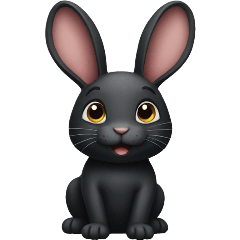 black rabbit emoji