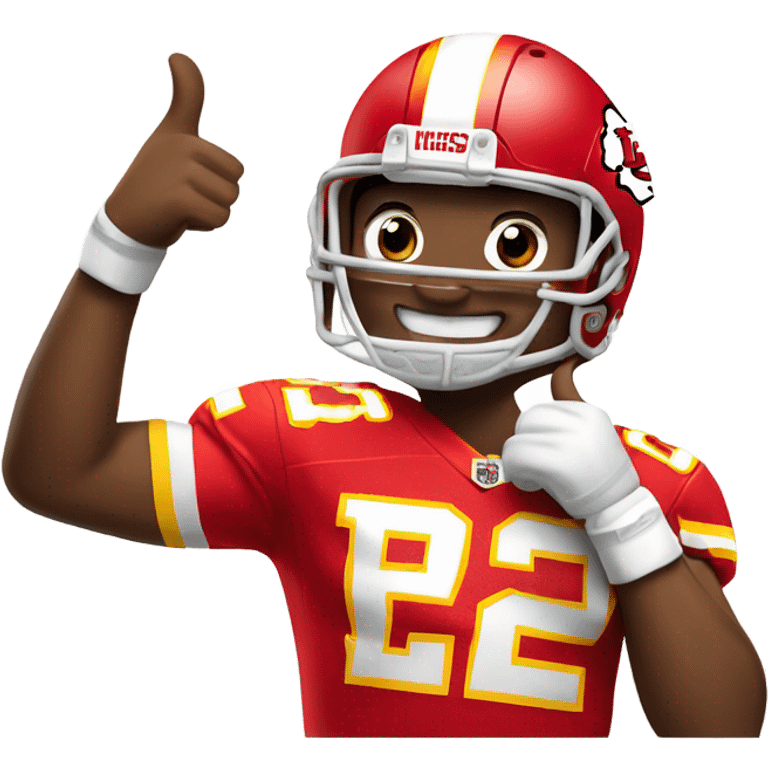 Kansas City Chiefs thumbs up  emoji