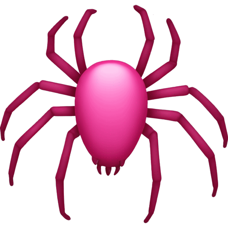 Pink spider emoji